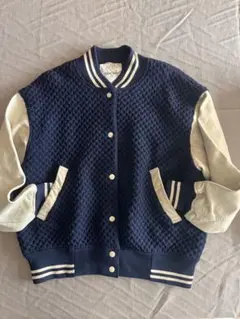 iliann loeb スタジャン ネイビー/ホワイト