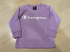Champion ラベンダー ロゴ Tシャツ 長袖