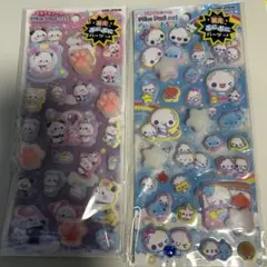 ピカプニシール 正規品 ぷくぷくあわわちゃん もちもちぱんだ 蓄光