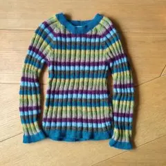 serendipity ストライプセーター 104-4Y