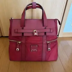 HENRI BENDEL／2way キャンバス レザーリュックトートバッグのサムネイル