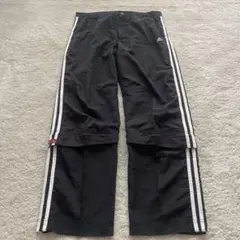 adidas 00s ギミックパンツ　ナイロンパンツ　太め　在原みゆ紀
