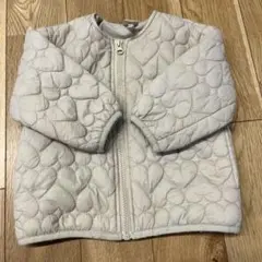 petit main ハート型キルティングアウター 80