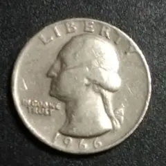 ヴィンテージ アメリカ25セント　6枚SET 1949年 アメリカ ワシントン クォーター ダラー 銀貨 25セント