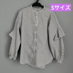 美品⭐︎GU ストライプシャツ　Sサイズ