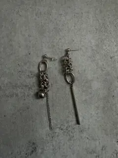 M.U.L ピアス vintageマットグレー M.U.L ピアス vintageマットグレー - メルカリ