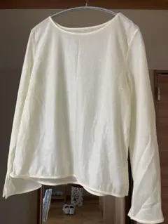 【NOLLEYS】ラメシアートリコットプルオーバーカットソー(オフホワイト)