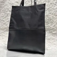 極美品★ワイズ トートバッグ ナイロン レザー ブラック A4収納可能