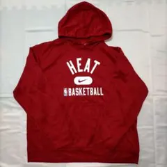NIKE NBA HEAT BASKETBALL パーカー ワインレッド XL