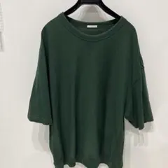 ダークグリーン オーバーサイズ スウェットTシャツ XL
