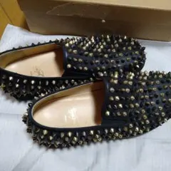 Christian Louboutin スタッズモカシン ブラックのサムネイル