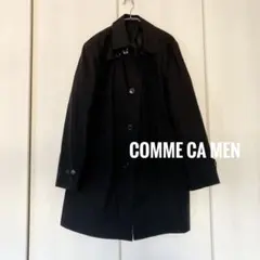COMME CA MEN ブラック チェスターコート