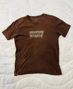 Levi's ブラウン ロゴプリント Tシャツ