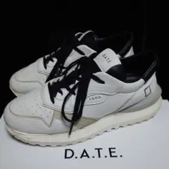 D.A.T.E. LUNA ホワイト ブラック スニーカー 23.5cm
