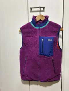 【patagonia】 レトロX ベストフリースベスト パープル XS
