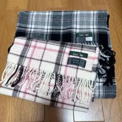 EAST BOY チェック柄マフラー 2色セット