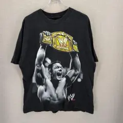 WWE ジョン・シナ プロレス チャンピオンTシャツ XL位 ブラック フェード