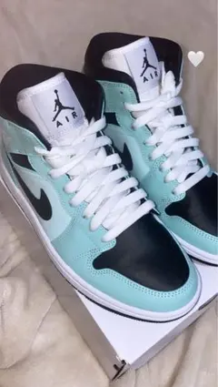 シューズ(男性用) Nike Air Jordan 1 Mid \"Blue Mint\" Nike Air Jordan 1 Mid 