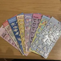 【新品未開封・匿名・即日】ぷくっとシール　サンリオ　8点セット