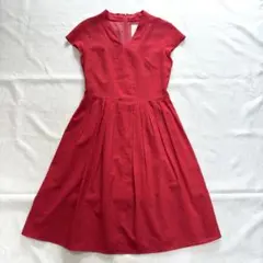 新品未使用 カルバンクライン ノースリーブピンクフレアワンピース