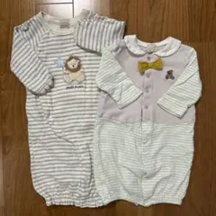 プティマイン　まとめ売り　カバーオール　ツーウェイオール　新生児　ライオン　くま