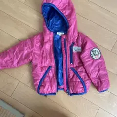 BEAMS mini フード付きアウター ピンク