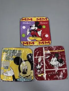 ミッキーマウス ハンカチ　3枚