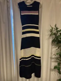美品 DHOLIC ノースリーブ ニットワンピース