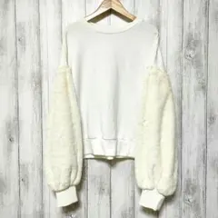 BROWNY ブラウニー (F)　ファースリーブスウェット