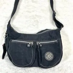 【Kipling】キプリング ブラック ショルダーバッグ 斜め掛け ゴリラ