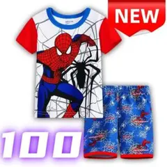 ⭐新品⭐スパイダーマン パジャマセット 半袖 上下セット ルームウェア 100