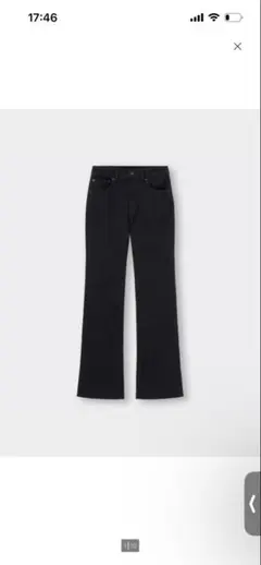 ジーユー　GU ミドルライズフレアジーンズA+EC(丈長め83.0cm)