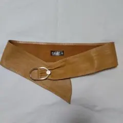 BALLY ベージュ クロスデザイン ベルト 75