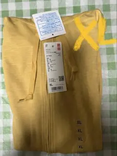 【新品タグ付】ユニクロ エアリズムUVカットフルジップパーカ（長袖）XL