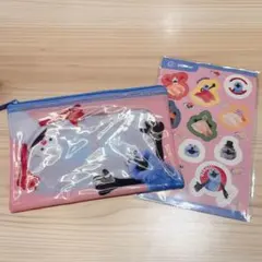 スシロー×スンスン　コラボポーチ　ピンク