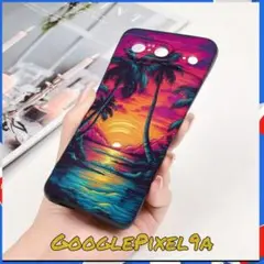Google Pixel 9a サンセット　浜辺　デザイン
