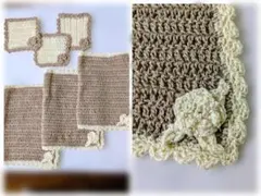 最終価格　[ハンドメイド]　レース編みドイリー.ランチョンマット 計6個セット