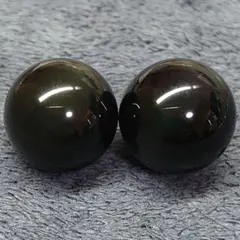 C114　大珠　レインボーオブシディアン　15.7ミリ