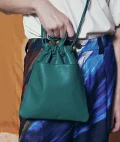 ヴィーガンレザーショルダーバッグ　巾着／Maison Specialのサムネイル