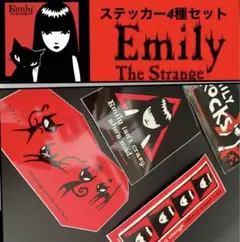【希少】未使用Emily the Strangeエミリー・ザ・ストレンジ 4枚
