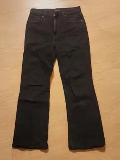 UNIQLO デニム レディース ブラック Lサイズ
