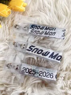 Snow Man ON 銀テープ　キーホルダー　スノーマン　3本セット