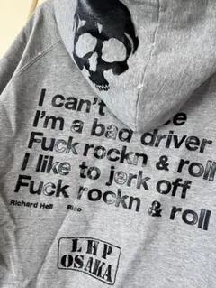 RICO LHP大阪 ダメージ加工パーカー Lサイズ フロントジップ