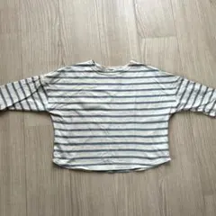 キッズ　ボーダー長袖Tシャツ　カットソー　90-100サイズ　試着のみ