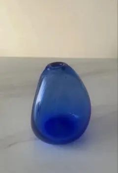 スガハラガラス・sghr 青い滴型ガラス花瓶