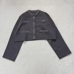 WEB限定 アダムエロペ ラメフリンジニットジャケットのサムネイル