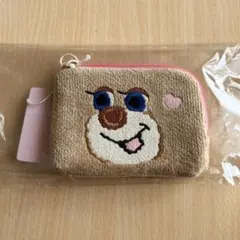 ラブラリーバイフェイラー ドアップテディ L字ポーチ　オールドテディ