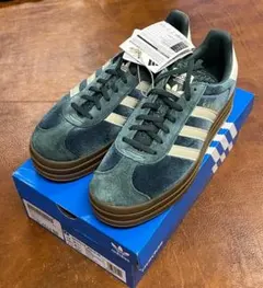 新品 アディダス ガゼル ボールド W 27.0cm　グリーン緑/