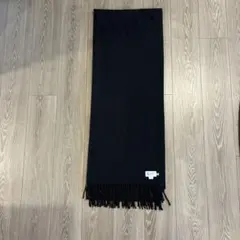 Johnstons of Elgin 100%カシミヤ ストール 黒