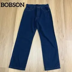BOBSON ストレートデニム ダークブルー 5ポケット 古着